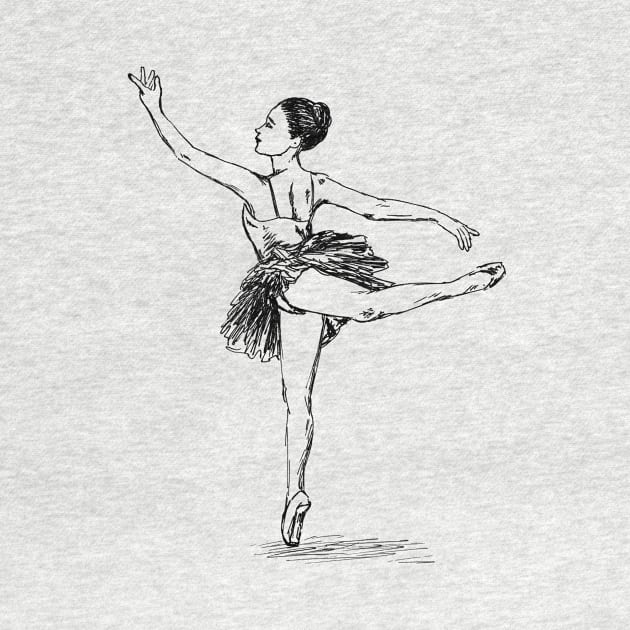 Ballerina Print by rachelsfinelines